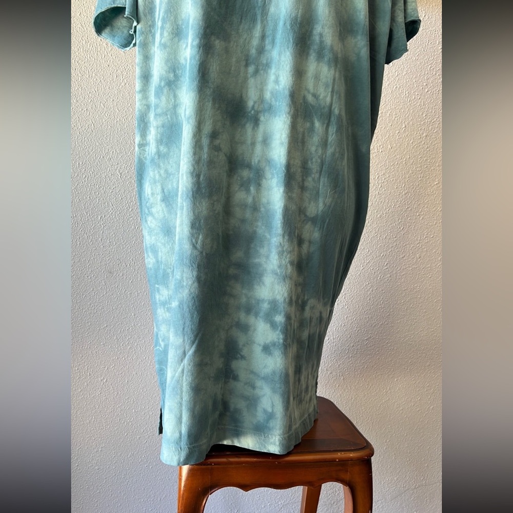 PINK Nation Blue Tie Dye Oversized T-shirt Dress Size Medium - Picture 5 of 9
